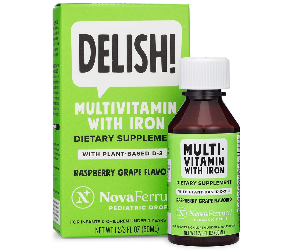 NovaFerrum Delish – Vegan Multivitamin with Iron for Infants, Toddlers and  Kids