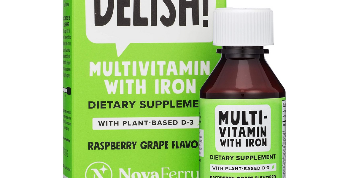 Vegan Multivitamin with Iron Pediatric Drops (Plant Based D3) — NovaFerrum